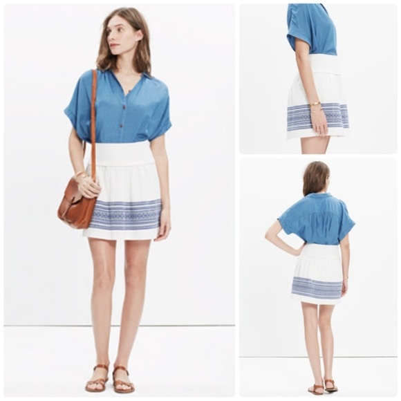 Madewell Dresses & Skirts - Madewell | Cabana Jacquard Skyline Skirt Size 4